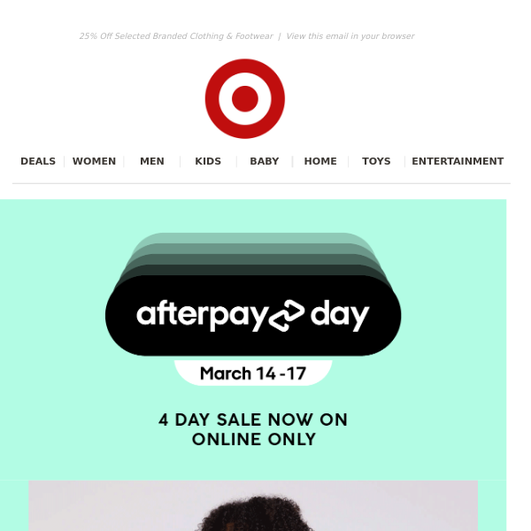 🔥 Afterpay Day SALE on NOW! Online Only