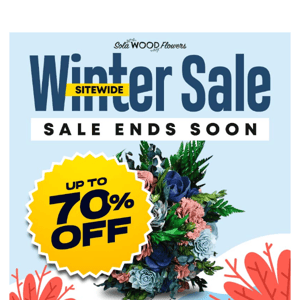 Winter Sale - Don't Miss Out On Sola Wood Flowers!