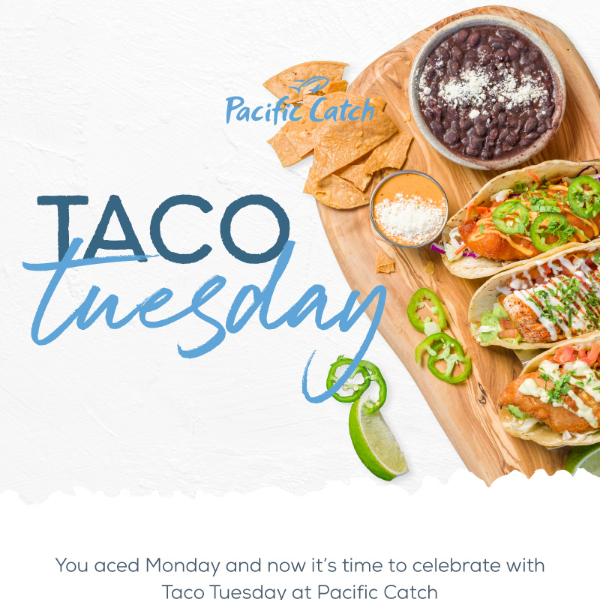 Spend Taco Tuesday at your fav seafood destination!