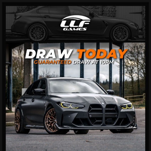 LIFE-CHANGING DRAW TODAY! 🏆 Win this 993bhp BMW G80 M3 Comp xDrive or £60,000 for Just 89p!