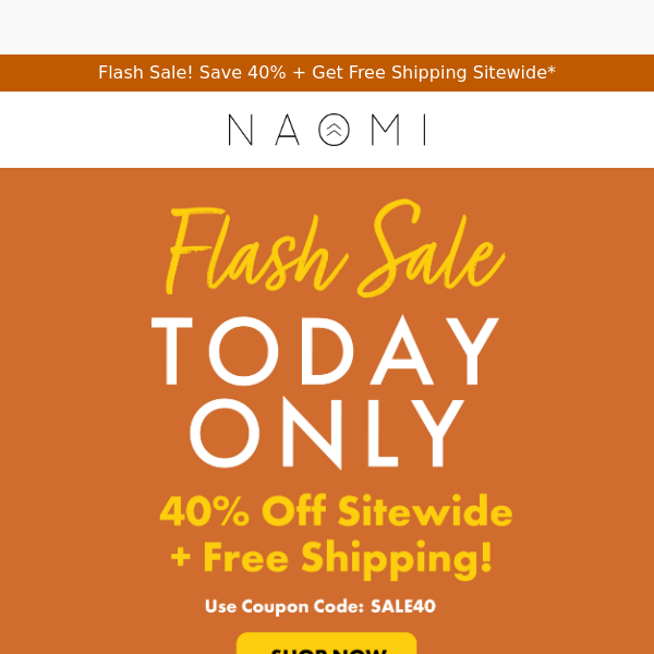 FLASH SALE – Today Only