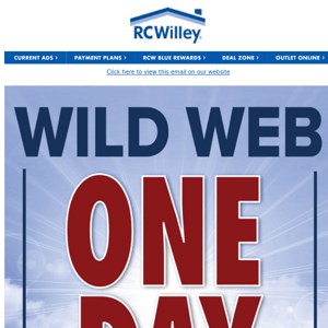 One Day Only Web Deals! Click Now!