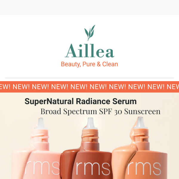 NEW! SuperNatural Radiance Serum Broad Spectrum SPF 30 Sunscreen