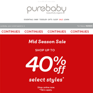 Best of toddler | Mid season sale continues