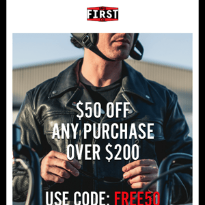 First Mfg Co - $50 OFF