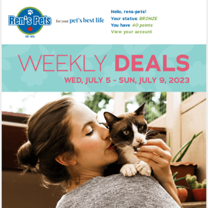 Hey Rens Pets, Your Weekly Deals Are Here!