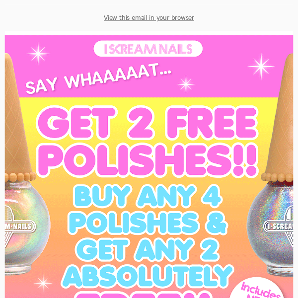 It's back! Buy any 4 polishes & get any 2 FREE!!!!! 🎉