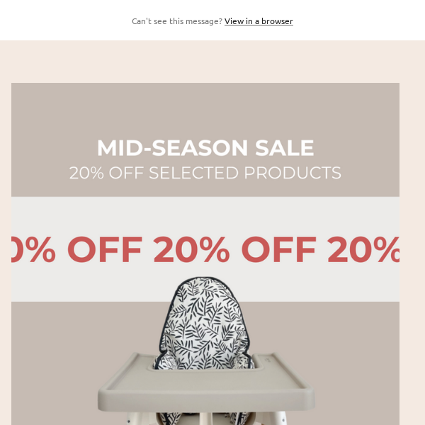 Our Mid-Season SALE is finally here!