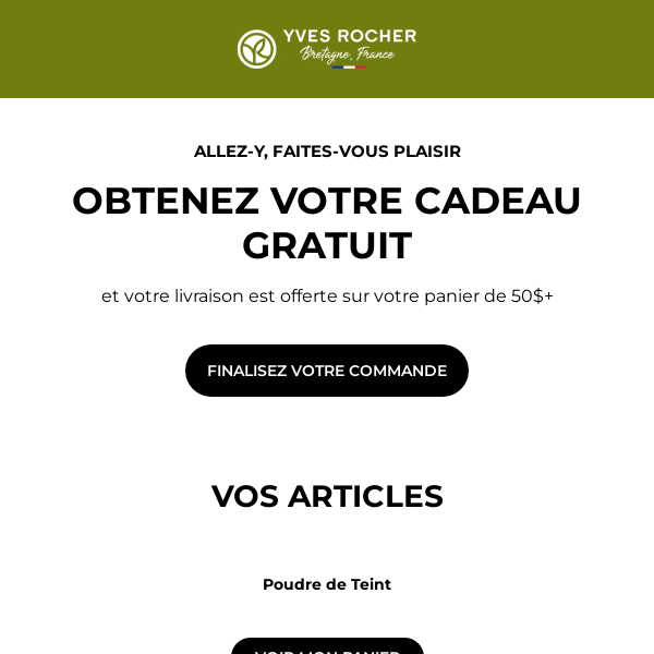 Yves Rocher Canada - Latest Emails, Sales & Deals