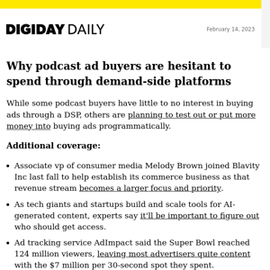 Podcast ad buyers hesitate to spend through DSPs