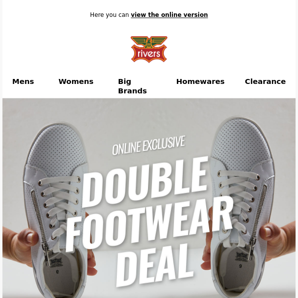 50-70%* OFF | Double Footwear DEALS