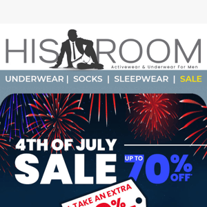 Up to 70% Off + Extra 20% 🎉 4th of July Event