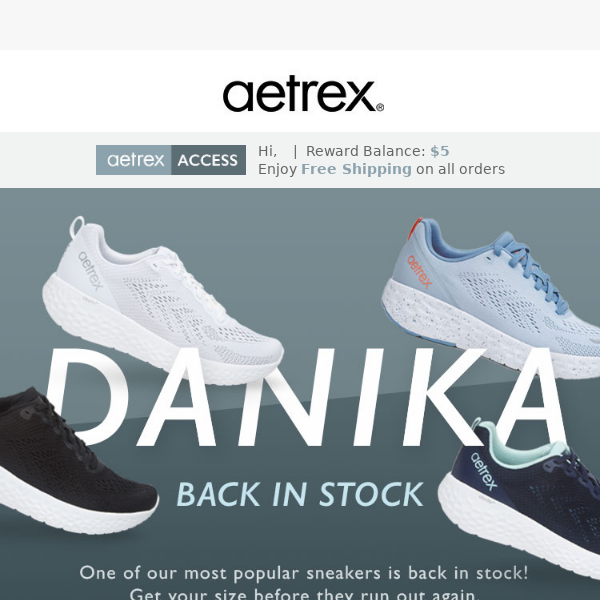 Back in Stock Alert 👟 Danika Support Sneaker