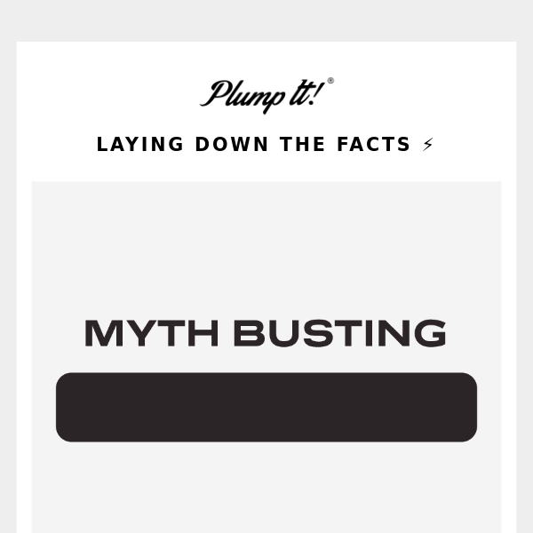 Mythbusting our Volumising 👀