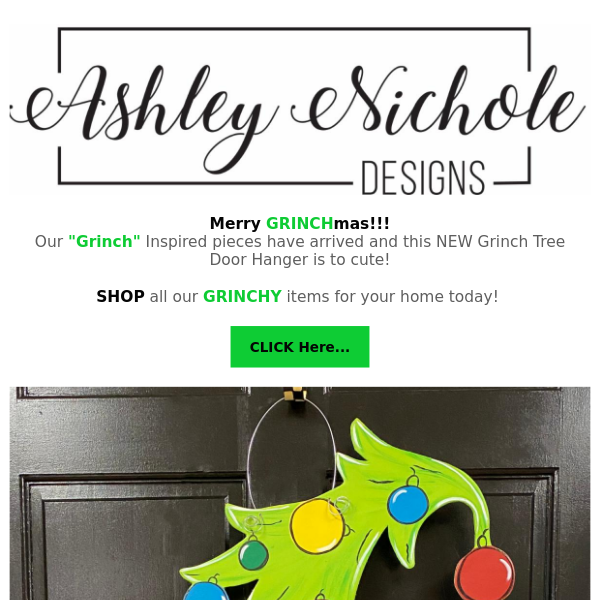 Merry GRINCHmas!! Our Newest "GRINCHY" pieces have arrived!!