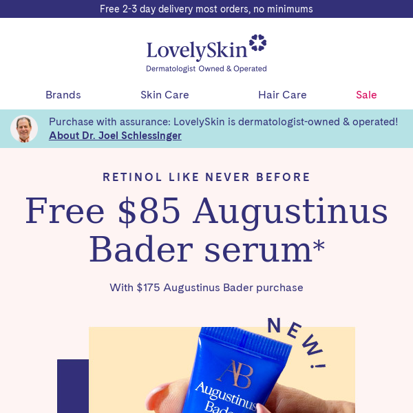 Your retinol refresh starts with $85 Augustinus Bader The Retinol Serum gift