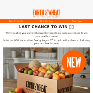 🌍🌾 LAST CHANCE TO WIN!