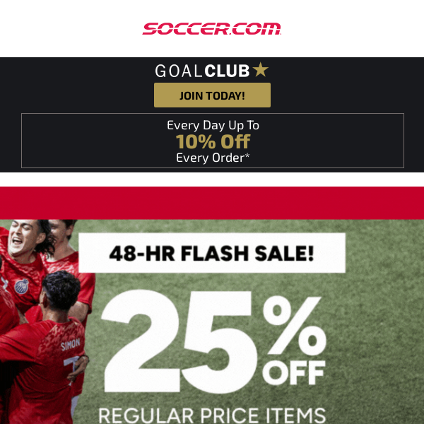 ⏰ ⚽️ FLASH SALE ENDING SOON! Shop Now While The Sale Lasts!