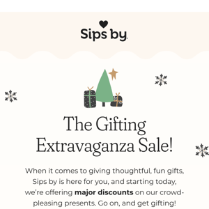 A sale for all the gift-givers 🎁