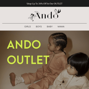 ANDO OUTLET NOW LIVE | Up To 70% OFF