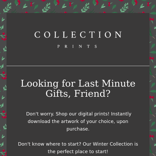 Looking for last minute gifts, Friend? 🎁