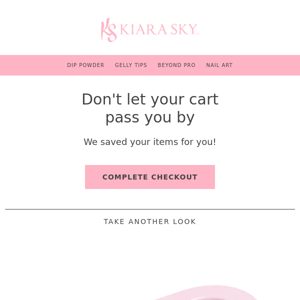Your cart is expiring soon!