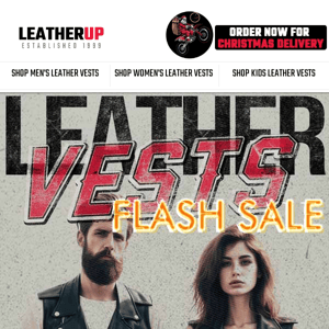 ⚡20% OFF ALL LEATHER VESTS- 1 DAY ONLY⚡