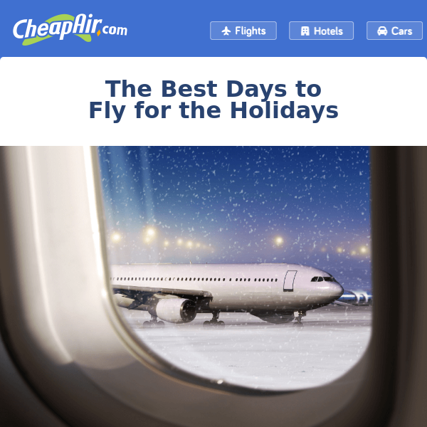 Book Now: These Will Be The Cheapest Days to Travel for the Holidays