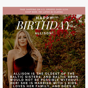 Happy Birthday Allison 🍰 Let's SHOP!