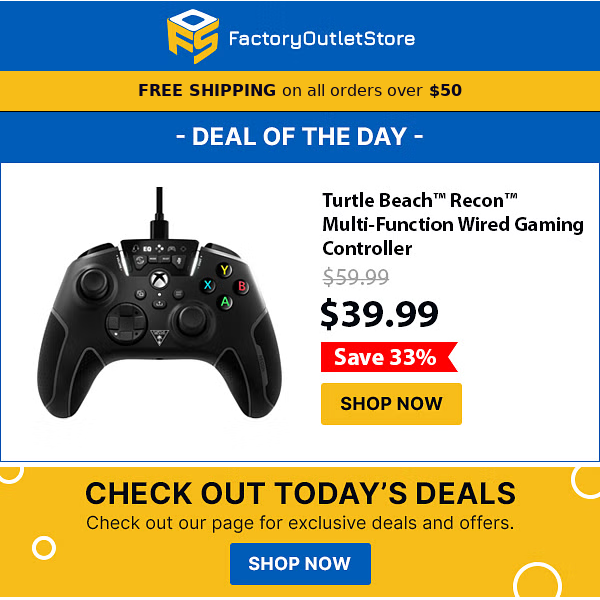 Today's Exclusive Daily Deal - Grab or Gone - 33% OFF