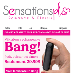 💥BANG!💥  Vibrateur rechargeable à petit prix.