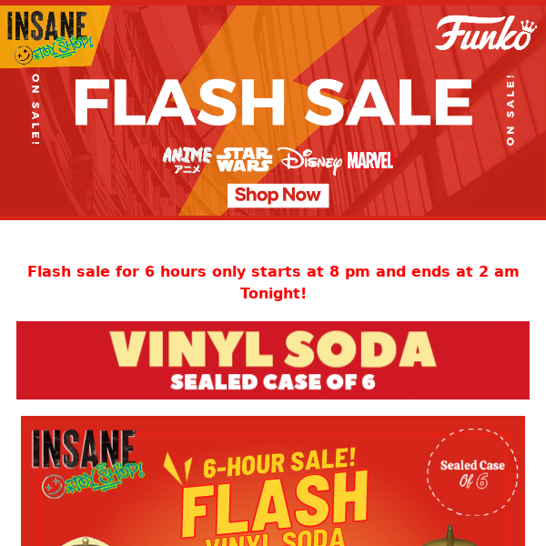 🔥🔥Flash SODA 6-Hour Sale on DC Comics & Star Wars🔥🔥