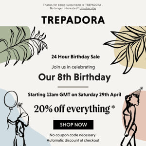 🎉 24hr Birthday Sale Starts Now!