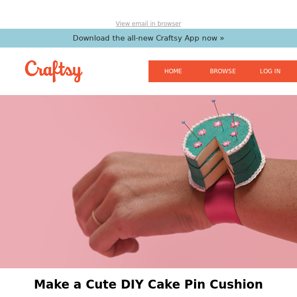 Make a Cute DIY Cake Pin Cushion