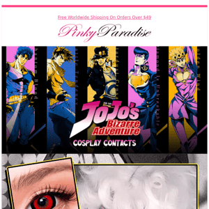 Transform into a Jojo Bizarre Icon with our Jaw-Dropping Cosplay Contacts! 💫✨