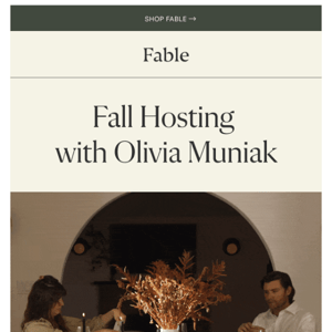 Host like Olivia Muniak this Fall 🍂