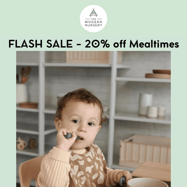 ⚡FLASH PROMO🥣Get 20% off our Mealtimes Collection for a LIMITED TIME ONLY