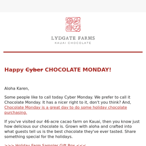 🍫 Chocolate Monday Starts Now!