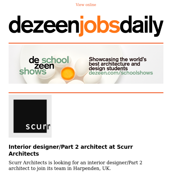Latest Job Opportunities in Architecture and Design from Dezeen Jobs 🏢 -  Dezeen
