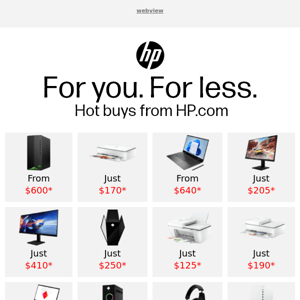 New PCs, printers, and more – just a click away