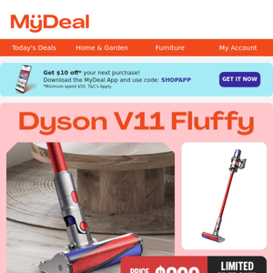 PRICE DROP: Dyson V11 Fluffy $899