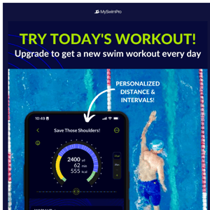 🏊‍♂️ You're Gonna LOVE Today's Swim Workout! 🏊‍♂️