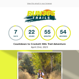 Your Trail Race in 7 Days!
