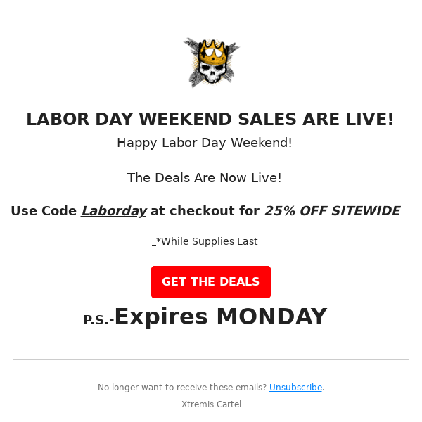 Labor Day Weekend Sales are Live!