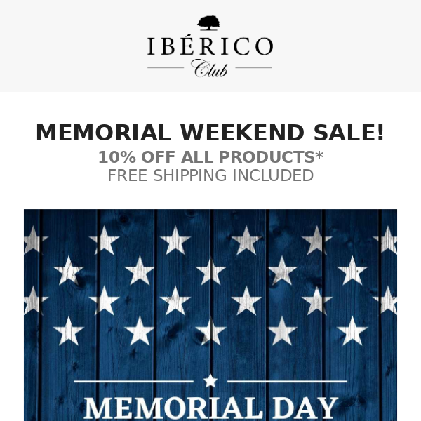 ⏳ Memorial Weekend Flash Sale!