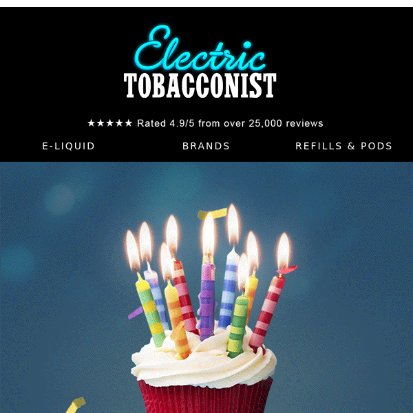 Happy Birthday, Electric Tobacconist!