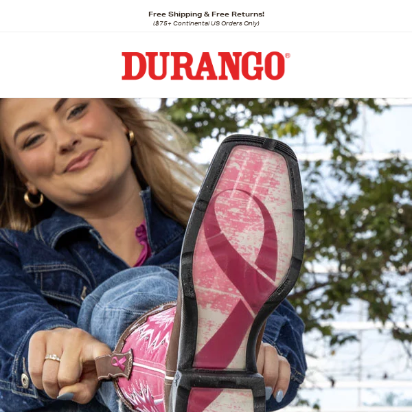 From the Outpost: Durango® Makes 2023 Donation to Support Breast Cancer Research