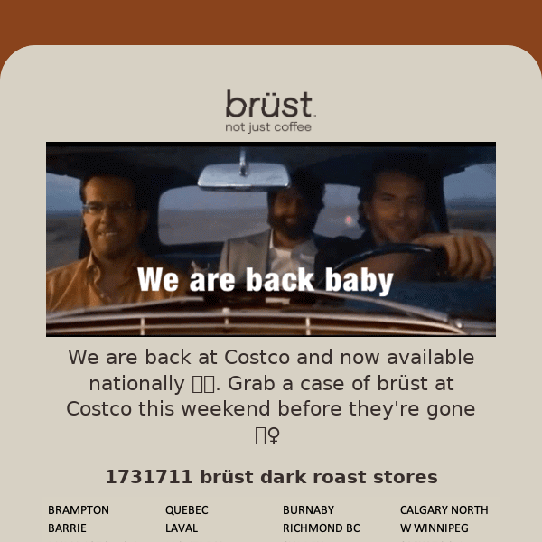 Restock Alert! brüst is back at Costco 🔥