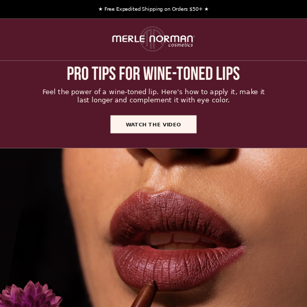 How to Wear a Wine-toned Lip