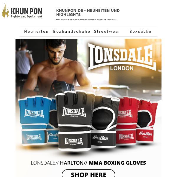 60% Rausverkauf bei AA & Neues von LONSDALE & Everlast